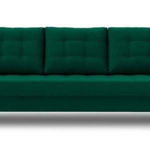 Nowość: kanapa lena z funkcją spania, butelkowa zieleń w super cenie