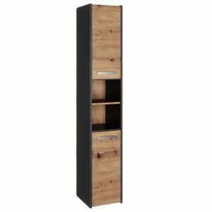 Nowość. szafka łazienkowa 30x30x170 cm antracyt/dąb artisan w super cenie