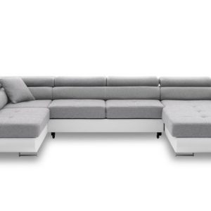 Nowość. narożnik rigatto ii pro lewy 346x206 jasny szary w super cenie