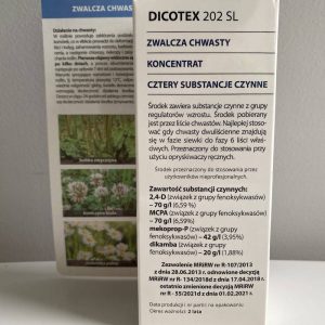 Nowość. dicotex 202 sl 100 ml na chwasty w trawniku super cena