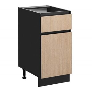 Nowa szafka roma 40 cm czarna jodełka z szufladą – super cena