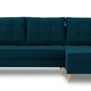 Nowość. narożnik lena z funkcją spania, turkusowy, super cena