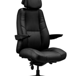 Nowość. atlas czarny fotel biurowy z ekoskóry w super cenie