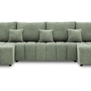 Narożnik modena u oliwkowy z funkcją spania – nowość w super cenie