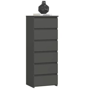 Nowość. komoda slim grafit 40x35x109 cm w super cenie