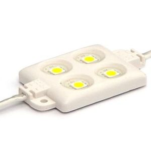 Nowość. wodoodporny moduł led smd5050 4x diody biała zimna super cena