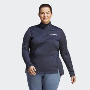 Nowość: plus size long sleeve 1/2 zip w super cenie