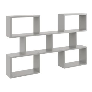 Nowość. stylowy regał ścienny szary 127x18x80 cm w super cenie