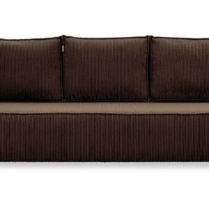 Nowość. sztruksowa kanapa lucca 220 cm w super cenie – brąz