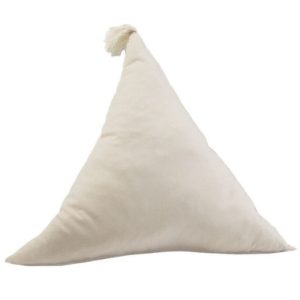 Nowość. poduszka dziecięca trójkąt beżowa z frędzelkiem w super cenie