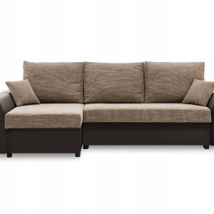 Nowość. narożnik paul 1 pro cappuccino/biały 240x138 super cena