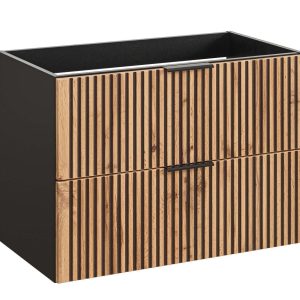 Nowość. szafka xilo 80 cm czarny & dąb wotan mat w super cenie