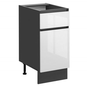 Nowość. super cena: szafka dalia 40x56x87 cm biały/grafit połysk