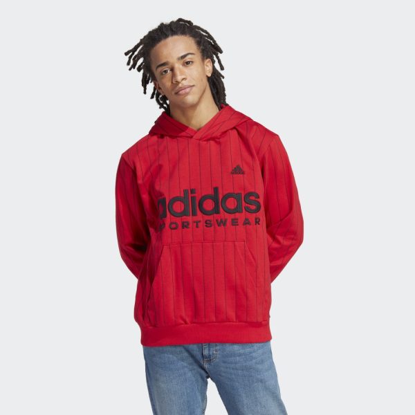 Pinstripe Fleece Hoodie