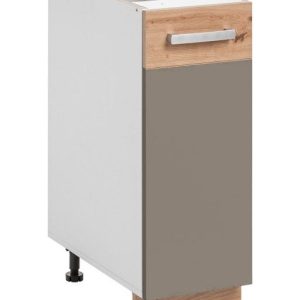 Nowość. szafka ava 30 cm beż+dąb artisan mat – super cena