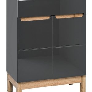 Nowość. szafka bali 60 cm grafit połysk – super cena