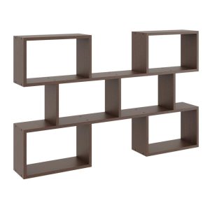 Nowość. Stylowy regał ścienny wenge 127x18x80 cm w super cenie