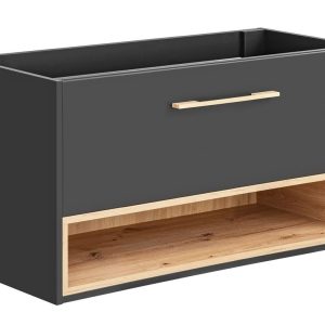 Nowość. szafka pod umywalkę borneo 100 cm grafit/dąb w super cenie