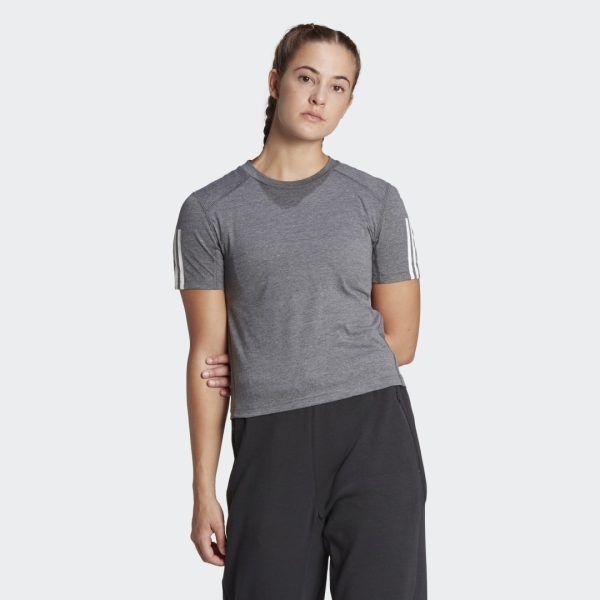 Train Essentials Train Cotton 3-Stripes Crop Tee