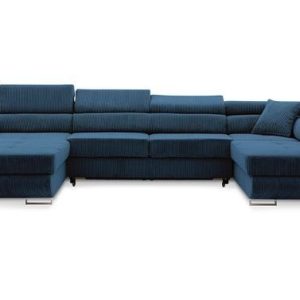 Narożnik rigatto II pro poso granatowy nowość super cena