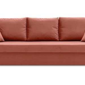 Kanapa paul 2 pro z funkcją spania, różowa nowość w super cenie