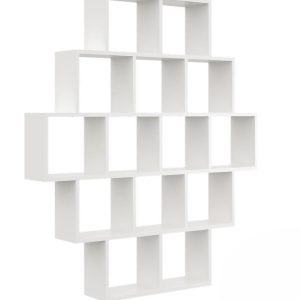 Nowość. biały regał ścienny 120x18x136 cm w super cenie