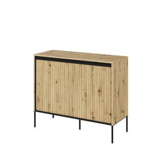 Nowość. komoda trend tr-02 z led, dąb artisan 98x40x83 cm, super cena