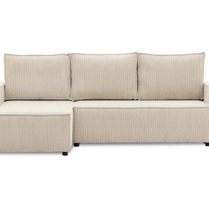 Nowość. sztruksowy narożnik lucca z funkcją spania w super cenie