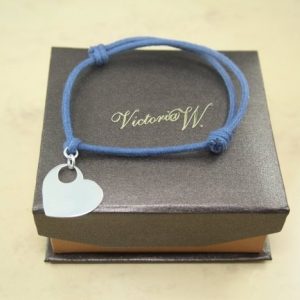 Nowość. srebrna bransoletka serce z grawerem i etui w super cenie