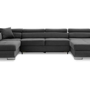 Nowość. narożnik rigatto ii pro lewy, ciemny szary, super cena