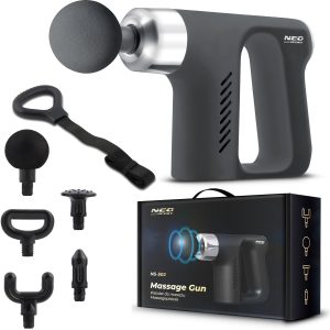 Nowość. pistolet do masażu neo-sport 5w1 czarny - super cena
