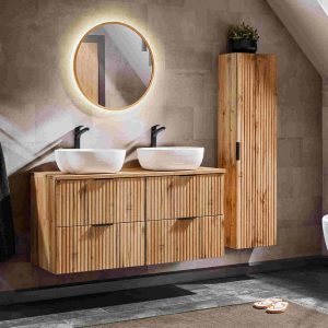 Nowość. 7-elementowy zestaw łazienkowy adel dąb wotan w super cenie