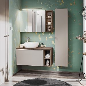 Nowość. komplet mebli łazienkowych santa fe beżowy mat w super cenie