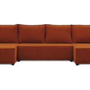 Narożnik lucca u sztruksowy 4 os. miedziany nowość super cena