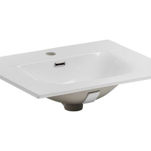 Nowość. umywalka sky 61x46 cm biały prostokąt - super cena