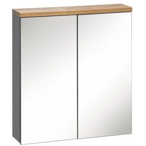 Nowość. Szafka Bali z lustrem 60x70 grafit połysk w super cenie