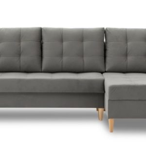 Nowość. narożnik lena z funkcją spania, super cena, jasny szary