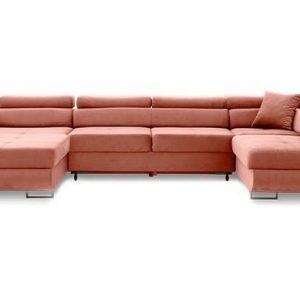 Nowość. narożnik rigatto ii pro kronos różowy 346x206 super cena