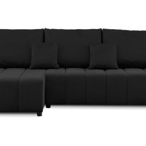 Nowość. super cena - narożnik modena czarny 237x142 cm rozkładany