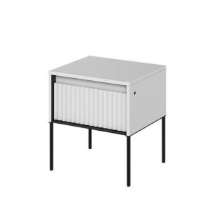 Nowość. biała szafka nocna trend tr-10 na nóżkach w super cenie