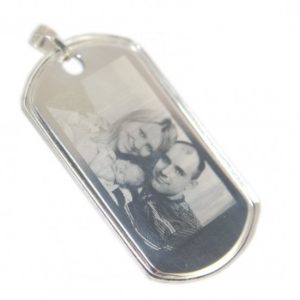 Nowość. srebrny nieśmiertelnik z grawerem i zdjęciem w super cenie