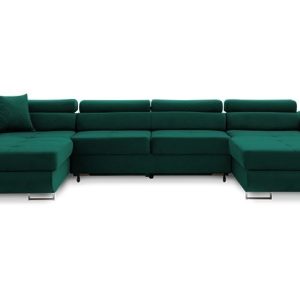 Narożnik u rigatto pro w butelkowej zieleni – nowość w super cenie