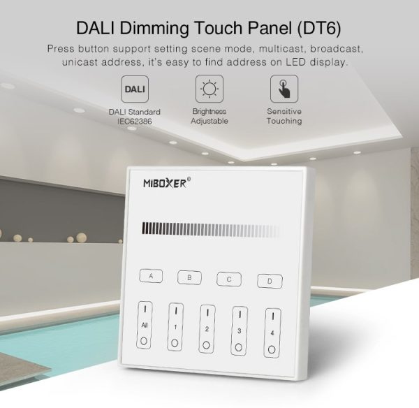 DP2S - DALI Dimming Touch Panel