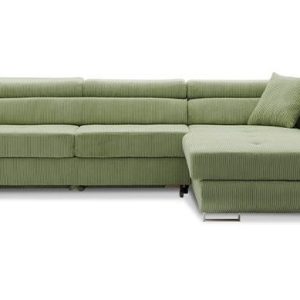 Nowość. kanapa narożna rigatto vi pro prawa oliwkowa w super cenie