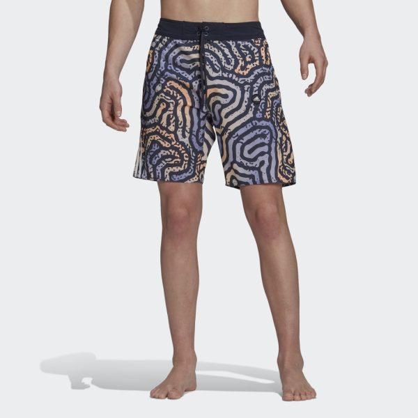 Classic-Length Colour Maze Tech Board Shorts