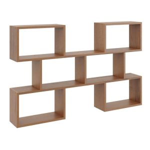 Nowość. półka ścienna orzech mat 127x18x80 cm w super cenie