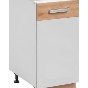 Nowość. szafka dolna ava 40 cm biały/dąb artisan – super cena