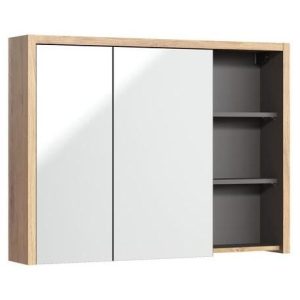 Nowość. szafka z lustrem devon 100 cm dąb shetland w super cenie