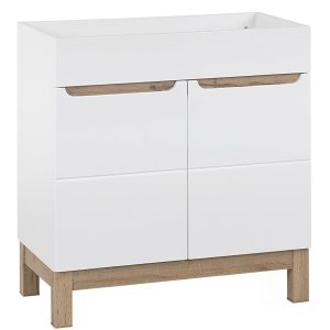 Nowość. szafka bali 80 cm biała z połyskiem – super cena