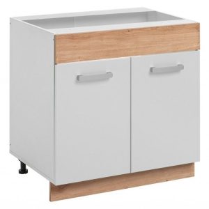 Nowość: szafka ava 80 cm biała z dębem artisan w super cenie